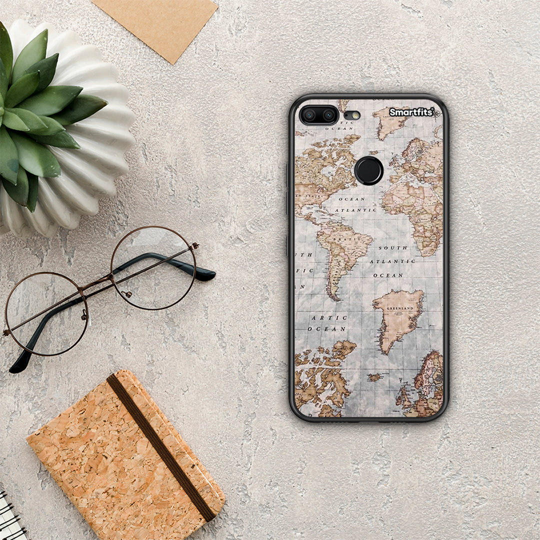 World Map - Honor 9 Lite θήκη