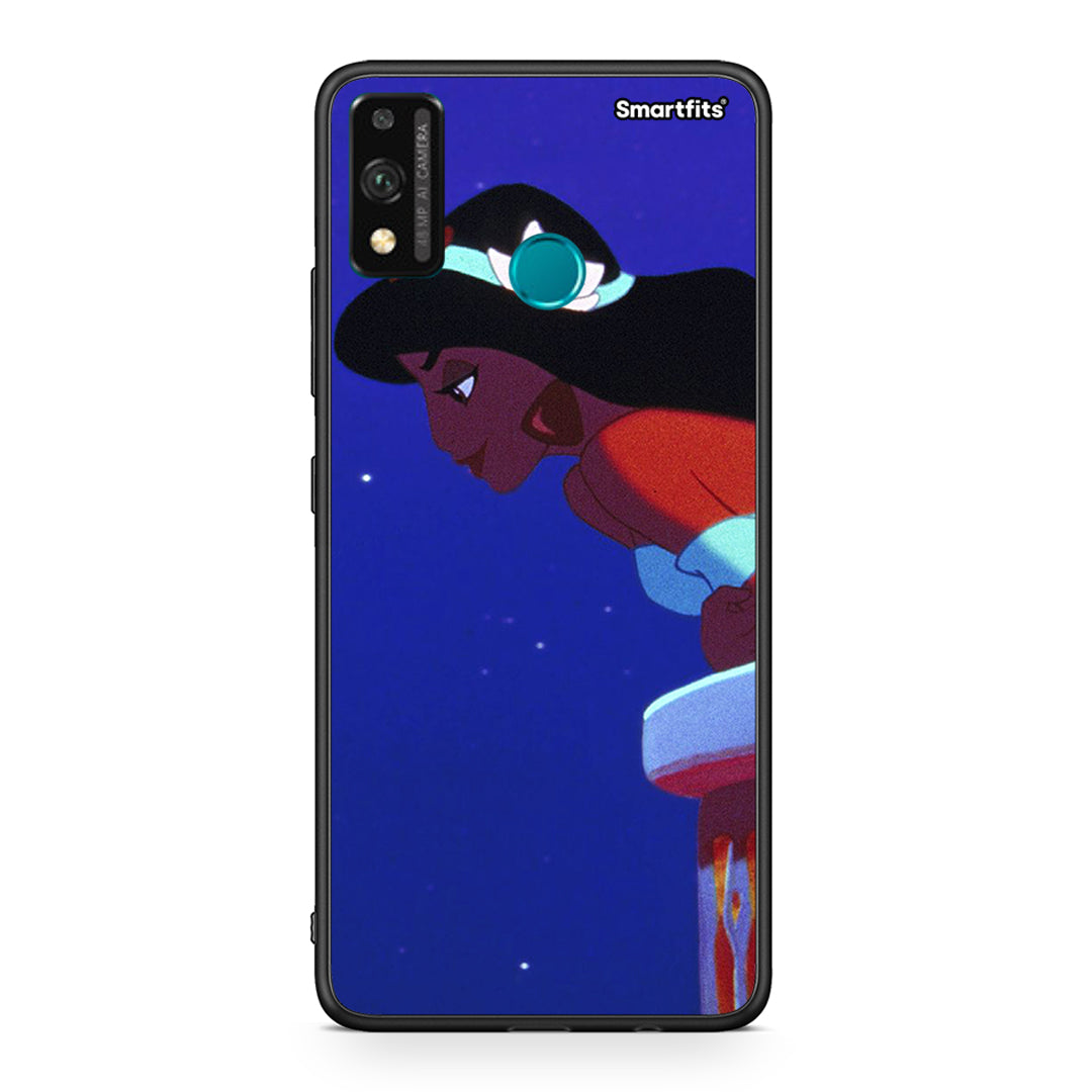 Honor 9X Lite Alladin And Jasmine Love 2 θήκη από τη Smartfits με σχέδιο στο πίσω μέρος και μαύρο περίβλημα | Smartphone case with colorful back and black bezels by Smartfits