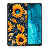 Thumbnail for Θήκη Honor 9X Lite Autumn Sunflowers από τη Smartfits με σχέδιο στο πίσω μέρος και μαύρο περίβλημα | Honor 9X Lite Autumn Sunflowers case with colorful back and black bezels