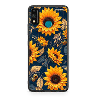 Thumbnail for Honor 9X Lite Autumn Sunflowers Θήκη από τη Smartfits με σχέδιο στο πίσω μέρος και μαύρο περίβλημα | Smartphone case with colorful back and black bezels by Smartfits