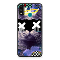 Thumbnail for Honor 9X Lite Cat Collage θήκη από τη Smartfits με σχέδιο στο πίσω μέρος και μαύρο περίβλημα | Smartphone case with colorful back and black bezels by Smartfits