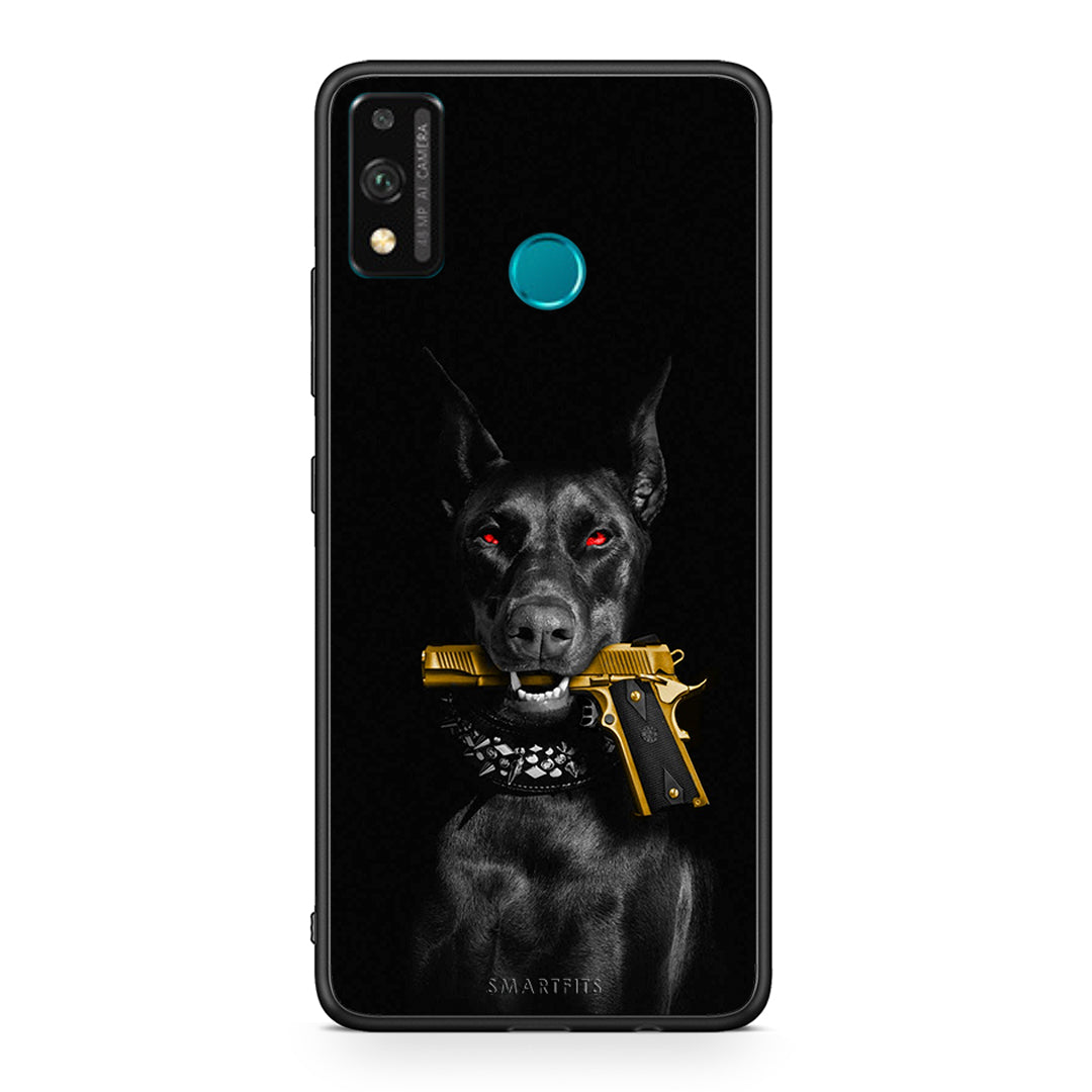 Honor 9X Lite Golden Gun Θήκη Αγίου Βαλεντίνου από τη Smartfits με σχέδιο στο πίσω μέρος και μαύρο περίβλημα | Smartphone case with colorful back and black bezels by Smartfits