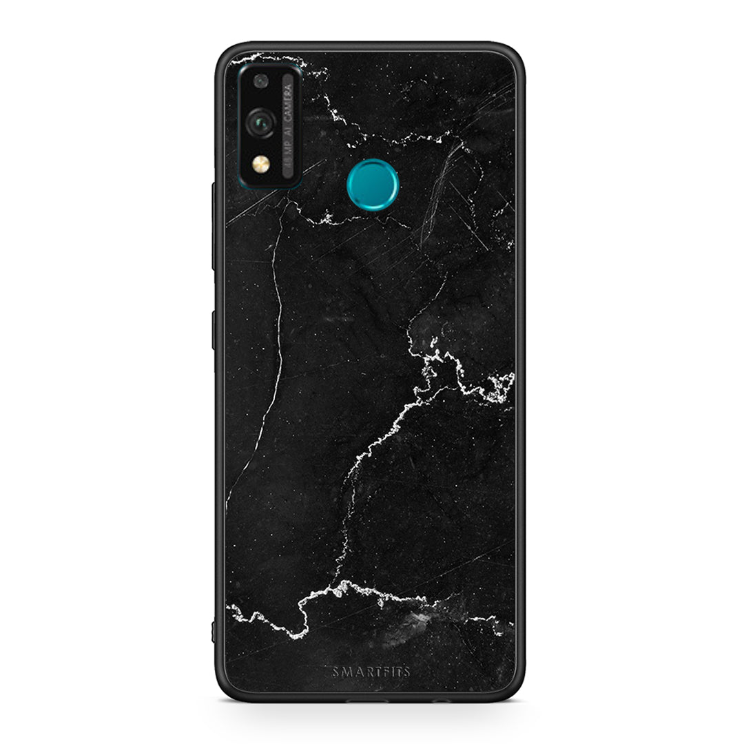 Honor 9X Lite Marble Black θήκη από τη Smartfits με σχέδιο στο πίσω μέρος και μαύρο περίβλημα | Smartphone case with colorful back and black bezels by Smartfits