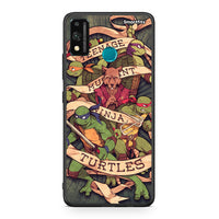 Thumbnail for Honor 9X Lite Ninja Turtles θήκη από τη Smartfits με σχέδιο στο πίσω μέρος και μαύρο περίβλημα | Smartphone case with colorful back and black bezels by Smartfits