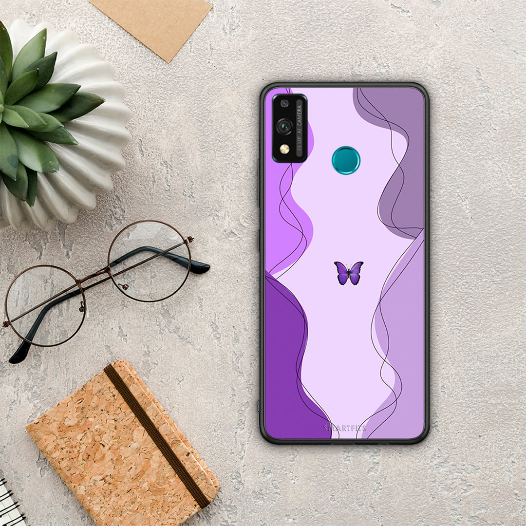 Purple Mariposa - Honor 9X Lite θήκη