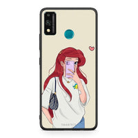 Thumbnail for Honor 9X Lite Walking Mermaid Θήκη από τη Smartfits με σχέδιο στο πίσω μέρος και μαύρο περίβλημα | Smartphone case with colorful back and black bezels by Smartfits