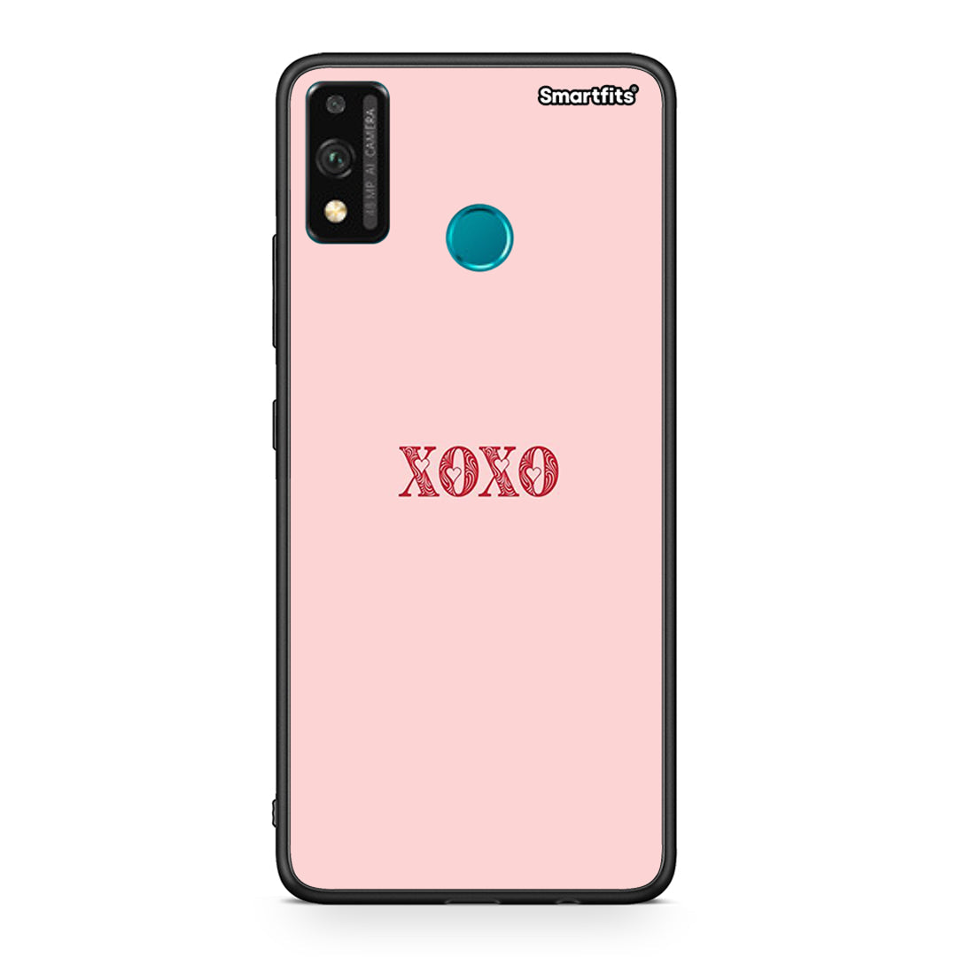 Honor 9X Lite XOXO Love θήκη από τη Smartfits με σχέδιο στο πίσω μέρος και μαύρο περίβλημα | Smartphone case with colorful back and black bezels by Smartfits