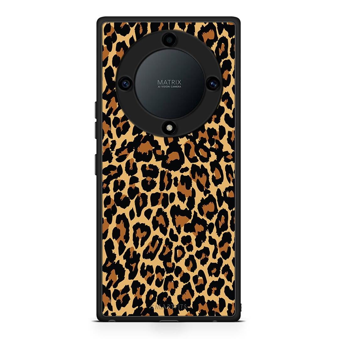 Θήκη Honor Magic5 Lite 5G / X40 / X9a Animal Leopard από τη Smartfits με σχέδιο στο πίσω μέρος και μαύρο περίβλημα | Honor Magic5 Lite 5G / X40 / X9a Animal Leopard Case with Colorful Back and Black Bezels