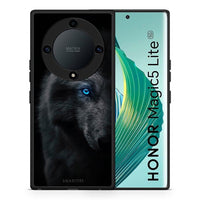 Thumbnail for Θήκη Honor Magic5 Lite 5G / X40 / X9a Dark Wolf από τη Smartfits με σχέδιο στο πίσω μέρος και μαύρο περίβλημα | Honor Magic5 Lite 5G / X40 / X9a Dark Wolf Case with Colorful Back and Black Bezels