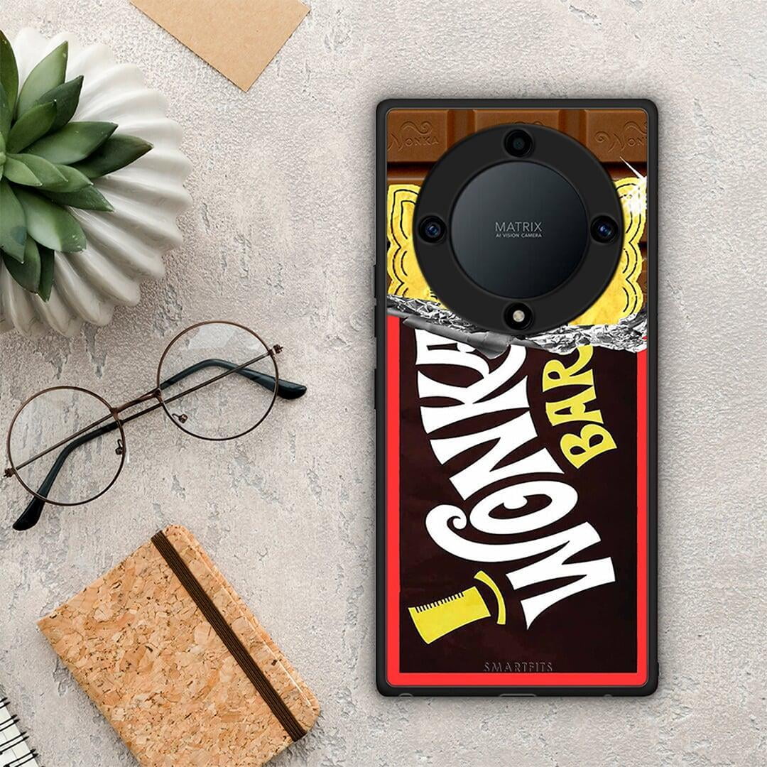 Θήκη Honor Magic5 Lite 5G / X9a Golden Ticket από τη Smartfits με σχέδιο στο πίσω μέρος και μαύρο περίβλημα | Honor Magic5 Lite 5G / X9a Golden Ticket Case with Colorful Back and Black Bezels