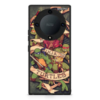 Thumbnail for Θήκη Honor Magic5 Lite 5G / X40 / X9a Ninja Turtles από τη Smartfits με σχέδιο στο πίσω μέρος και μαύρο περίβλημα | Honor Magic5 Lite 5G / X40 / X9a Ninja Turtles Case with Colorful Back and Black Bezels