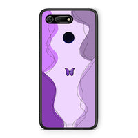 Thumbnail for Honor View 20 Purple Mariposa Θήκη Αγίου Βαλεντίνου από τη Smartfits με σχέδιο στο πίσω μέρος και μαύρο περίβλημα | Smartphone case with colorful back and black bezels by Smartfits