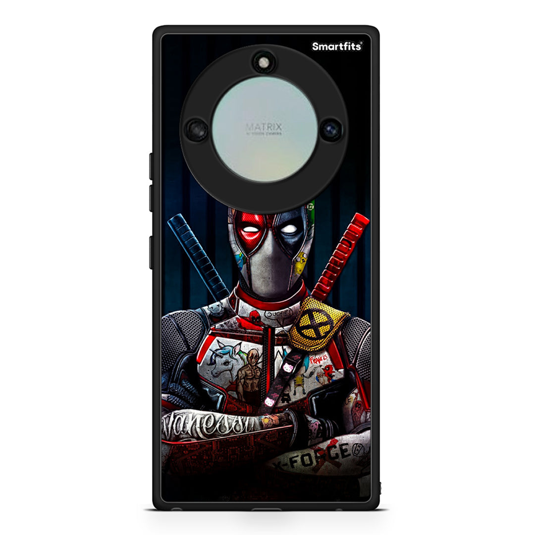 Honor X40 Funny Guy θήκη από τη Smartfits με σχέδιο στο πίσω μέρος και μαύρο περίβλημα | Smartphone case with colorful back and black bezels by Smartfits