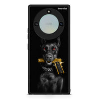 Thumbnail for Honor X40 Golden Gun Θήκη Αγίου Βαλεντίνου από τη Smartfits με σχέδιο στο πίσω μέρος και μαύρο περίβλημα | Smartphone case with colorful back and black bezels by Smartfits