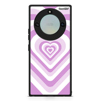 Thumbnail for Honor X40 Lilac Hearts θήκη από τη Smartfits με σχέδιο στο πίσω μέρος και μαύρο περίβλημα | Smartphone case with colorful back and black bezels by Smartfits