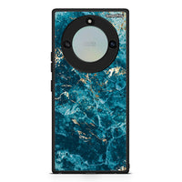 Thumbnail for Honor X40 Marble Blue θήκη από τη Smartfits με σχέδιο στο πίσω μέρος και μαύρο περίβλημα | Smartphone case with colorful back and black bezels by Smartfits