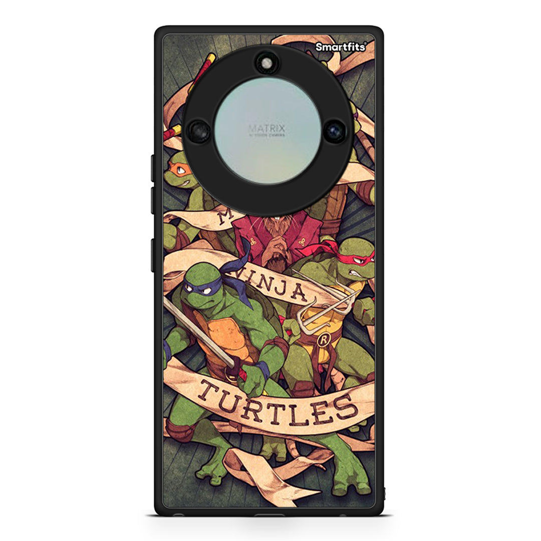 Honor X40 Ninja Turtles θήκη από τη Smartfits με σχέδιο στο πίσω μέρος και μαύρο περίβλημα | Smartphone case with colorful back and black bezels by Smartfits