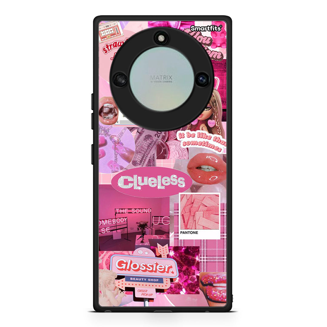 Honor X40 Pink Love Θήκη Αγίου Βαλεντίνου από τη Smartfits με σχέδιο στο πίσω μέρος και μαύρο περίβλημα | Smartphone case with colorful back and black bezels by Smartfits