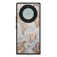 Thumbnail for Honor X40 World Map Θήκη από τη Smartfits με σχέδιο στο πίσω μέρος και μαύρο περίβλημα | Smartphone case with colorful back and black bezels by Smartfits
