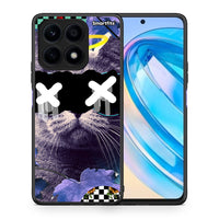 Thumbnail for Θήκη Honor X8a Cat Collage από τη Smartfits με σχέδιο στο πίσω μέρος και μαύρο περίβλημα | Honor X8a Cat Collage Case with Colorful Back and Black Bezels