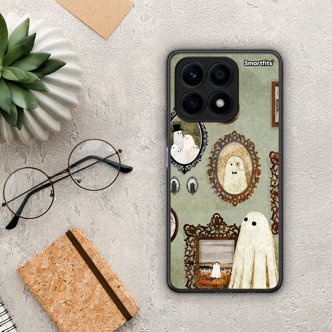 Θήκη Honor X8a Halloween Ghost Season από τη Smartfits με σχέδιο στο πίσω μέρος και μαύρο περίβλημα | Honor X8a Halloween Ghost Season Case with Colorful Back and Black Bezels