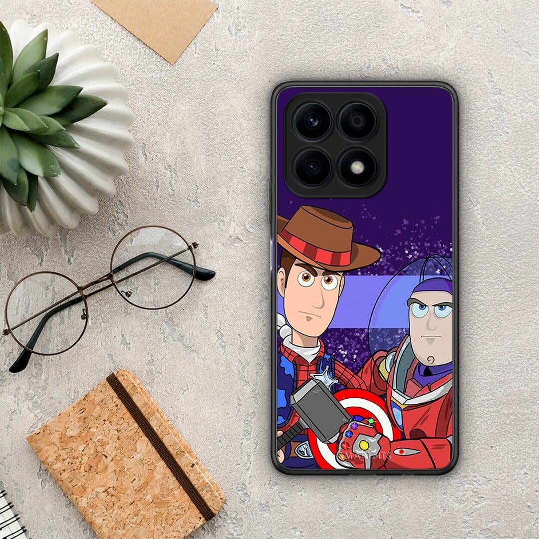 Θήκη Honor X8a Infinity Story από τη Smartfits με σχέδιο στο πίσω μέρος και μαύρο περίβλημα | Honor X8a Infinity Story Case with Colorful Back and Black Bezels