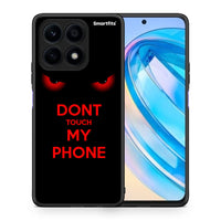 Thumbnail for Θήκη Honor X8a Touch My Phone από τη Smartfits με σχέδιο στο πίσω μέρος και μαύρο περίβλημα | Honor X8a Touch My Phone Case with Colorful Back and Black Bezels