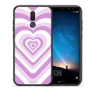 Thumbnail for Θήκη Huawei Mate 10 Lite Lilac Hearts από τη Smartfits με σχέδιο στο πίσω μέρος και μαύρο περίβλημα | Huawei Mate 10 Lite Lilac Hearts case with colorful back and black bezels