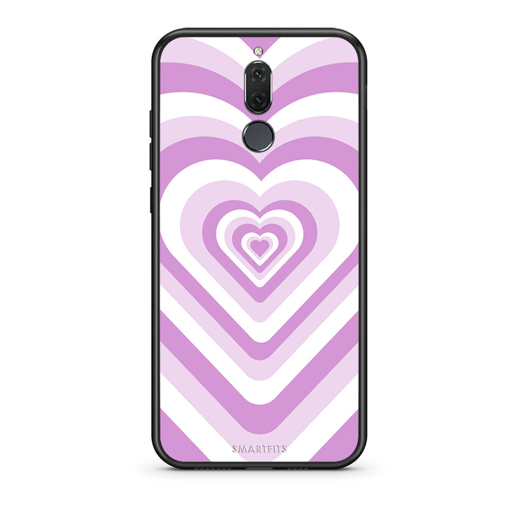 huawei mate 10 lite Lilac Hearts θήκη από τη Smartfits με σχέδιο στο πίσω μέρος και μαύρο περίβλημα | Smartphone case with colorful back and black bezels by Smartfits