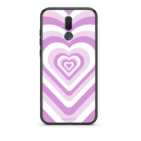 Thumbnail for huawei mate 10 lite Lilac Hearts θήκη από τη Smartfits με σχέδιο στο πίσω μέρος και μαύρο περίβλημα | Smartphone case with colorful back and black bezels by Smartfits