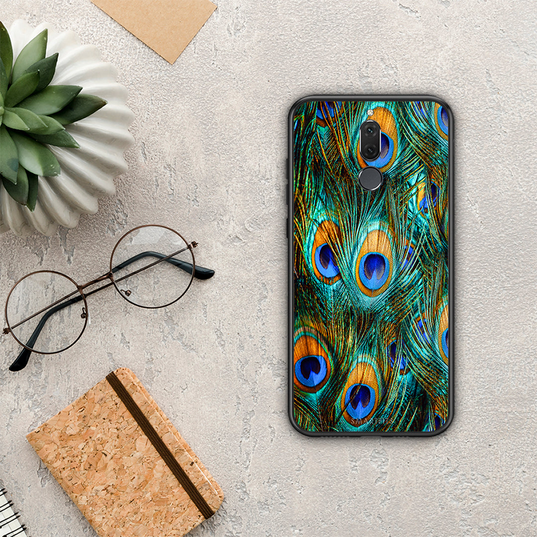 Real Peacock Feathers - Huawei Mate 10 Lite θήκη
