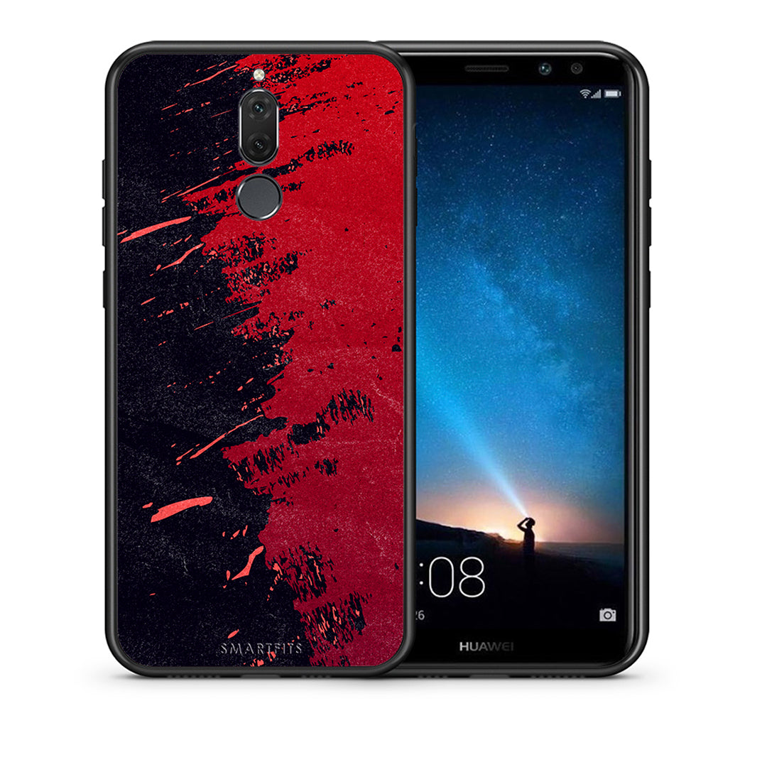 Θήκη Αγίου Βαλεντίνου Huawei Mate 10 Lite Red Paint από τη Smartfits με σχέδιο στο πίσω μέρος και μαύρο περίβλημα | Huawei Mate 10 Lite Red Paint case with colorful back and black bezels