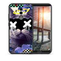 Thumbnail for Θήκη Huawei Mate 10 Pro Cat Collage από τη Smartfits με σχέδιο στο πίσω μέρος και μαύρο περίβλημα | Huawei Mate 10 Pro Cat Collage case with colorful back and black bezels