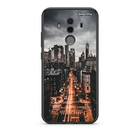 Thumbnail for Huawei Mate 10 Pro City Lights θήκη από τη Smartfits με σχέδιο στο πίσω μέρος και μαύρο περίβλημα | Smartphone case with colorful back and black bezels by Smartfits