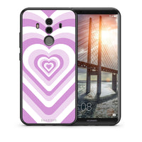 Thumbnail for Θήκη Huawei Mate 10 Pro Lilac Hearts από τη Smartfits με σχέδιο στο πίσω μέρος και μαύρο περίβλημα | Huawei Mate 10 Pro Lilac Hearts case with colorful back and black bezels