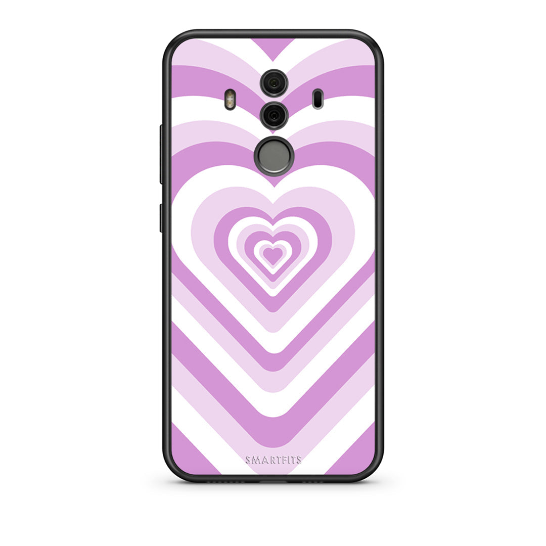 Huawei Mate 10 Pro Lilac Hearts θήκη από τη Smartfits με σχέδιο στο πίσω μέρος και μαύρο περίβλημα | Smartphone case with colorful back and black bezels by Smartfits