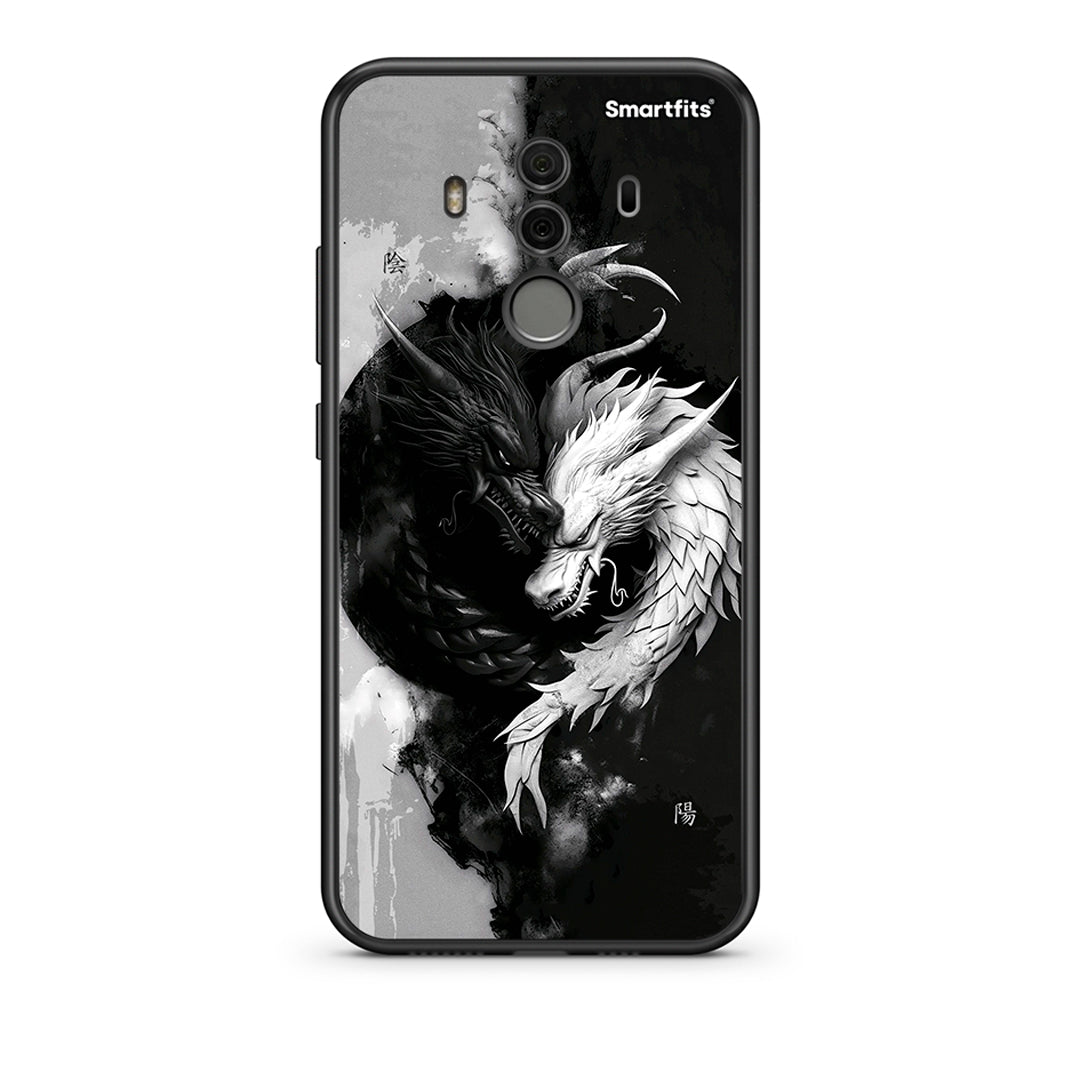 Huawei Mate 10 Pro Yin Yang Θήκη από τη Smartfits με σχέδιο στο πίσω μέρος και μαύρο περίβλημα | Smartphone case with colorful back and black bezels by Smartfits