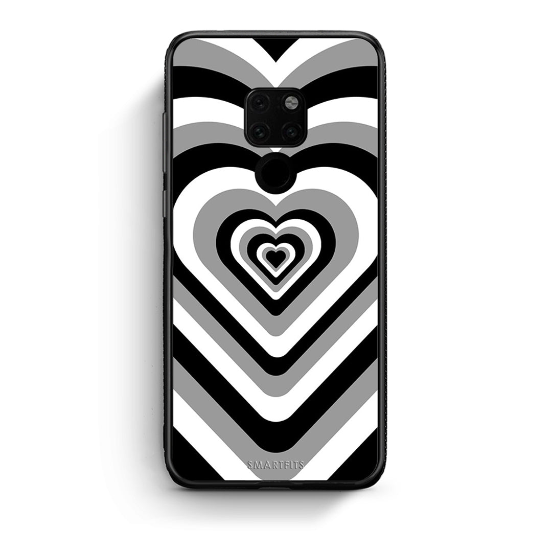 Huawei Mate 20 Black Hearts θήκη από τη Smartfits με σχέδιο στο πίσω μέρος και μαύρο περίβλημα | Smartphone case with colorful back and black bezels by Smartfits