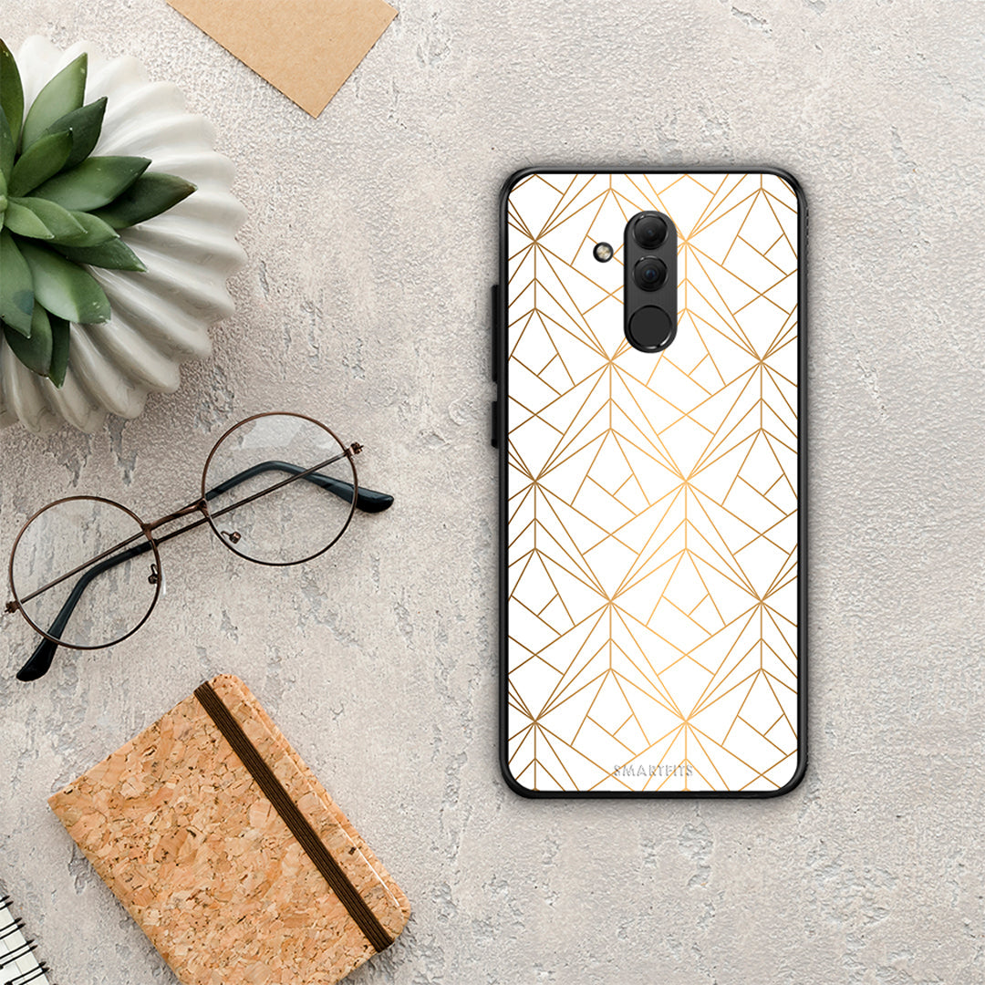 Geometric Luxury White - Huawei Mate 20 Lite θήκη