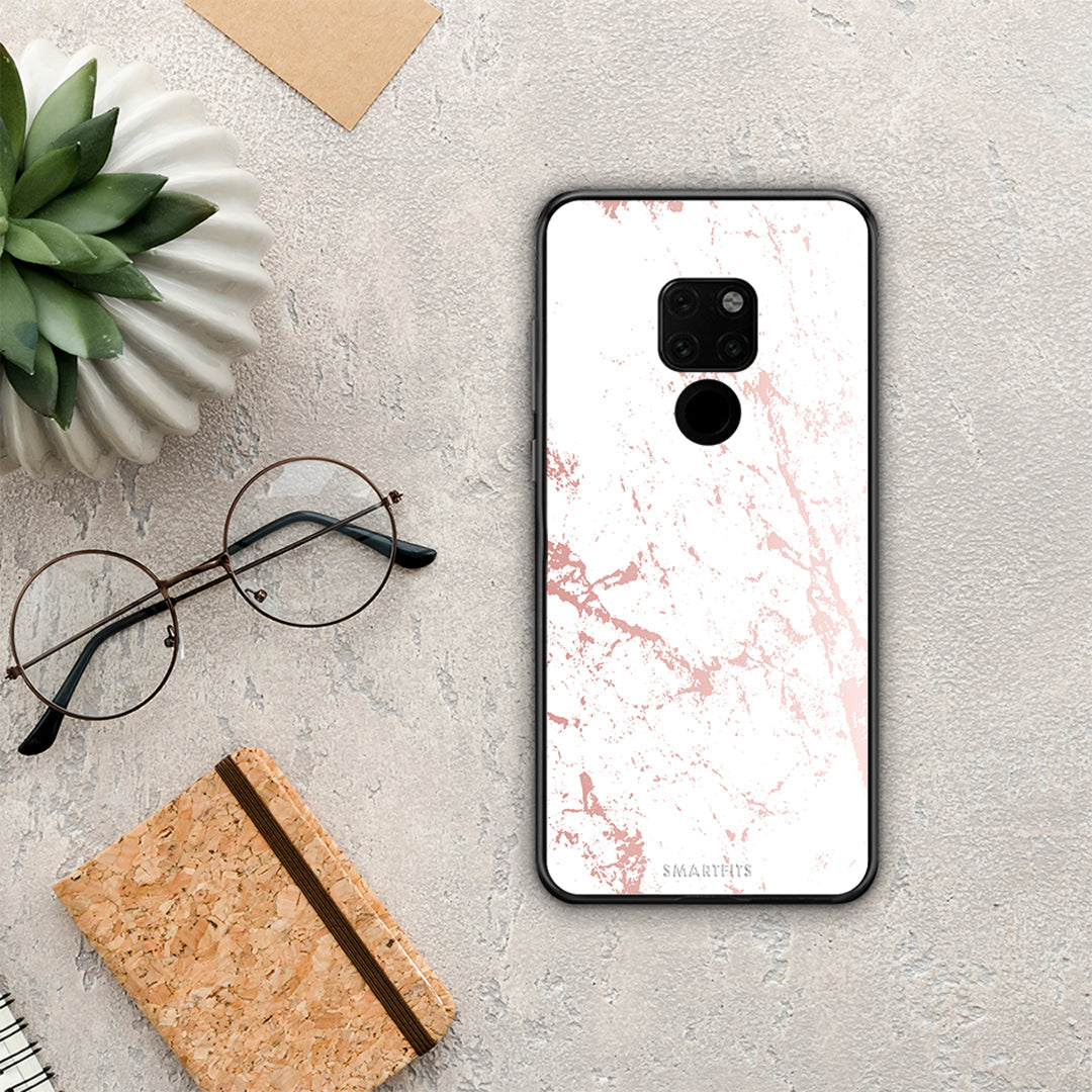 Marble Pink Splash - Huawei Mate 20 θήκη