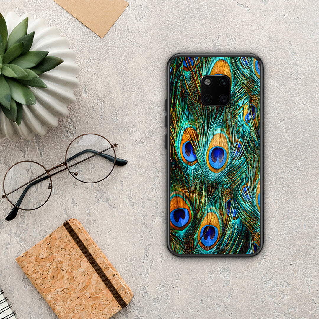 Real Peacock Feathers - Huawei Mate 20 Pro θήκη