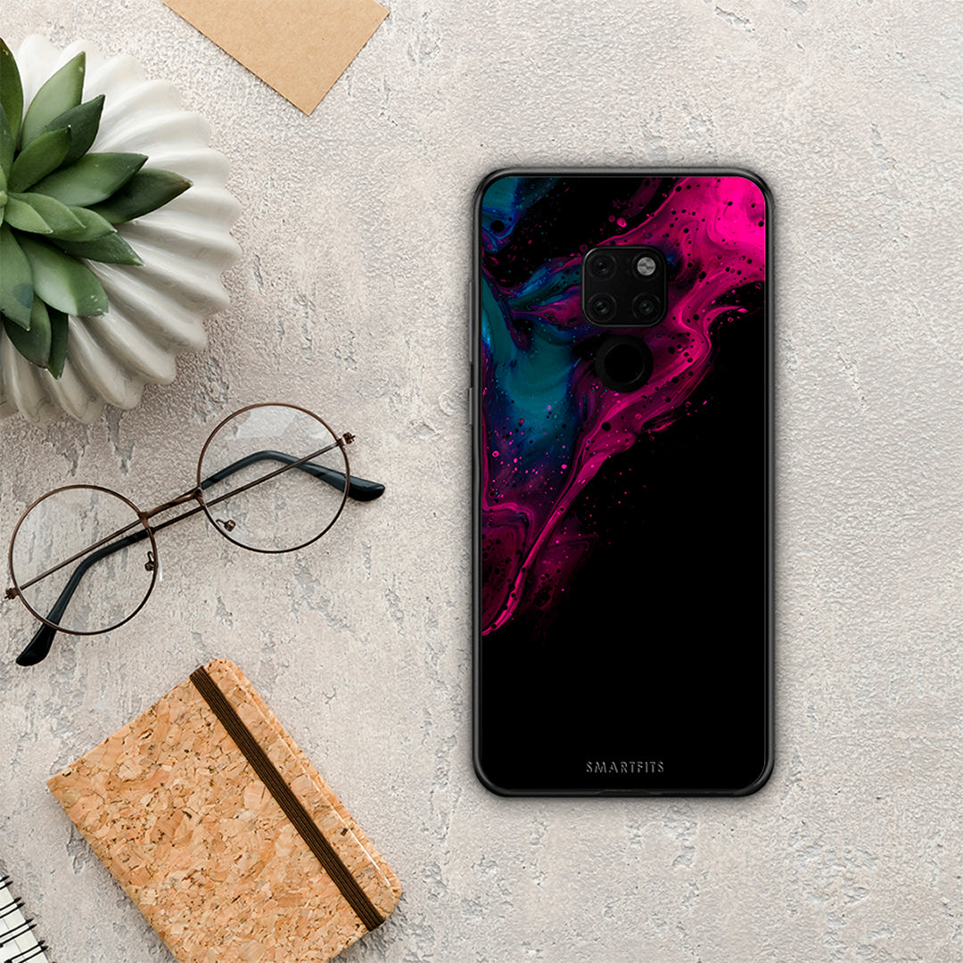 Watercolor Pink Black - Huawei Mate 20 θήκη