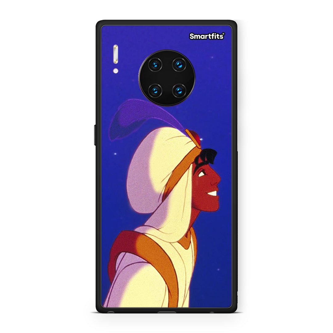 Huawei Mate 30 Pro Alladin And Jasmine Love 1 θήκη από τη Smartfits με σχέδιο στο πίσω μέρος και μαύρο περίβλημα | Smartphone case with colorful back and black bezels by Smartfits