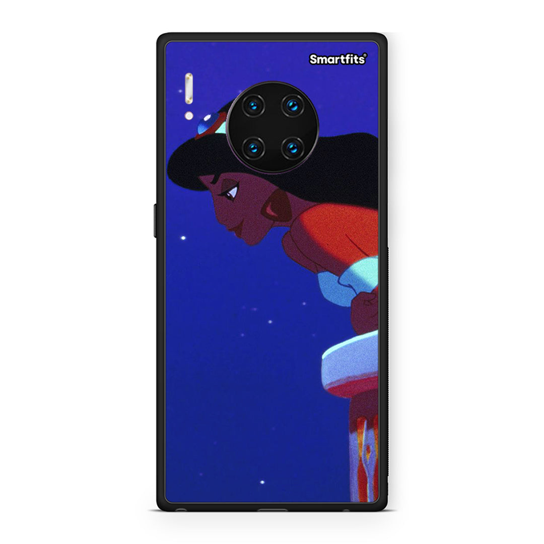 Huawei Mate 30 Pro Alladin And Jasmine Love 2 θήκη από τη Smartfits με σχέδιο στο πίσω μέρος και μαύρο περίβλημα | Smartphone case with colorful back and black bezels by Smartfits