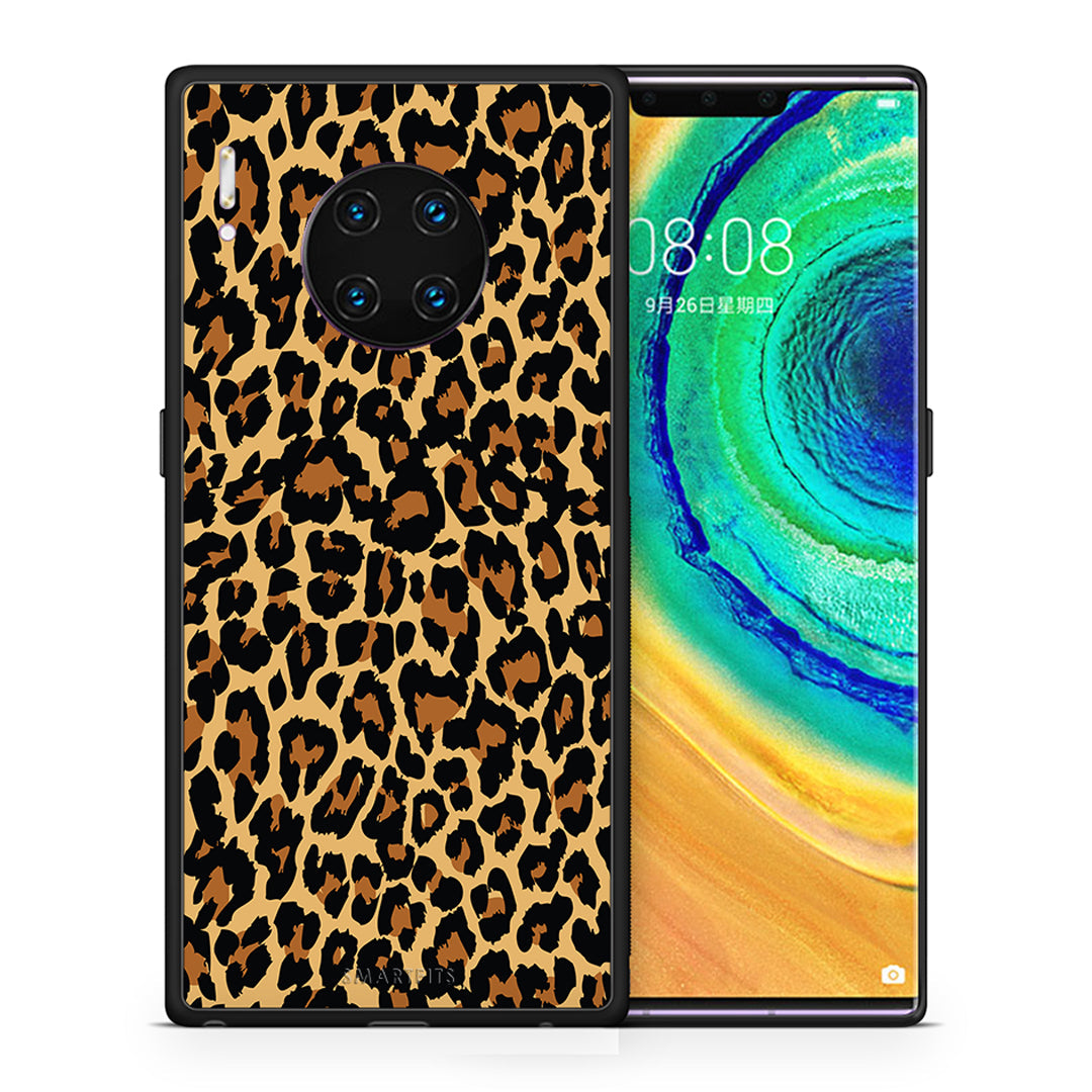 Θήκη Huawei Mate 30 Pro Leopard Animal από τη Smartfits με σχέδιο στο πίσω μέρος και μαύρο περίβλημα | Huawei Mate 30 Pro Leopard Animal case with colorful back and black bezels