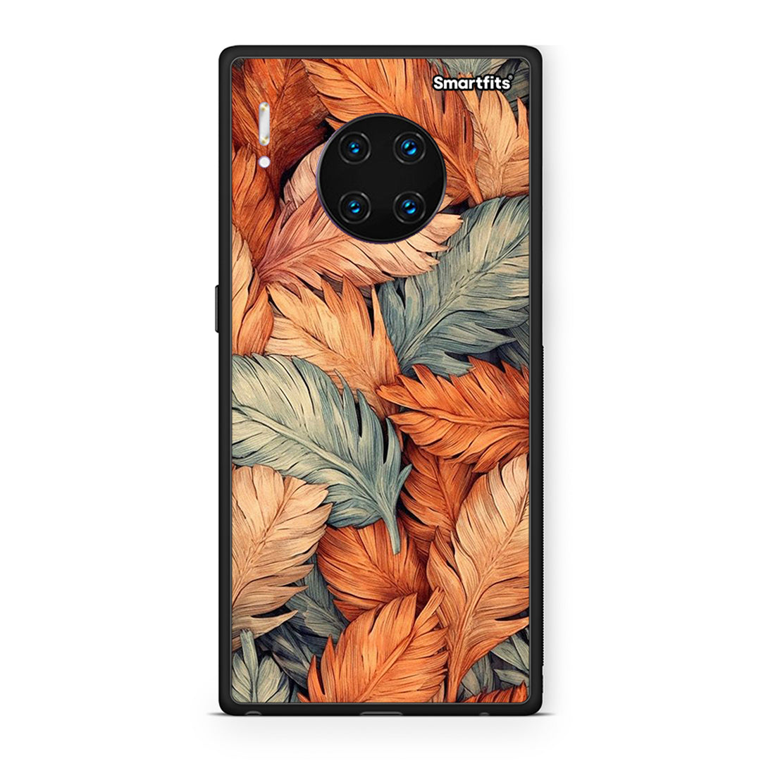 Huawei Mate 30 Pro Autumn Leaves θήκη από τη Smartfits με σχέδιο στο πίσω μέρος και μαύρο περίβλημα | Smartphone case with colorful back and black bezels by Smartfits