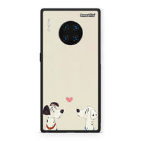 Thumbnail for Huawei Mate 30 Pro Dalmatians Love θήκη από τη Smartfits με σχέδιο στο πίσω μέρος και μαύρο περίβλημα | Smartphone case with colorful back and black bezels by Smartfits