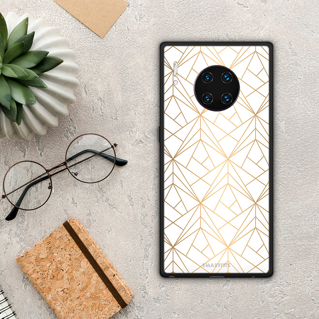 Geometric Luxury White - Huawei Mate 30 Pro θήκη