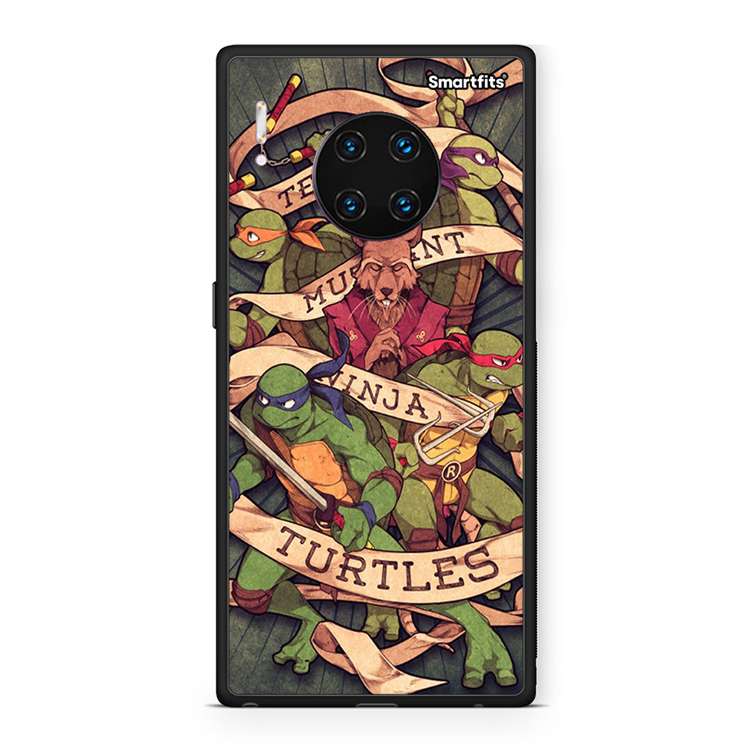 Huawei Mate 30 Pro Ninja Turtles θήκη από τη Smartfits με σχέδιο στο πίσω μέρος και μαύρο περίβλημα | Smartphone case with colorful back and black bezels by Smartfits