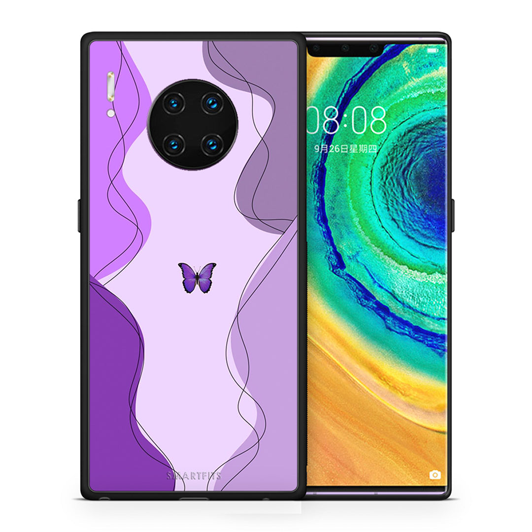 Purple Mariposa - Huawei Mate 30 Pro θήκη